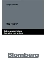 Preview for 1 page of Blomberg FNE 1531P Operating Instructions Manual