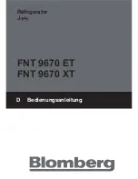 Blomberg FNT 1580 i A+ Operating Instructions Manual предпросмотр