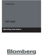 Blomberg FNT 9550 Operating Instructions Manual preview