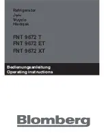 Предварительный просмотр 1 страницы Blomberg FNT 9672 ET Operating Instructions Manual