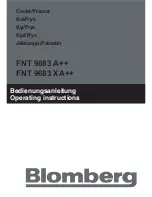 Blomberg FNT 9683 A++ Operating Instructions Manual предпросмотр