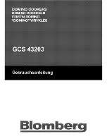 Preview for 1 page of Blomberg GCS 43203 Manual
