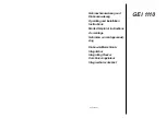 Preview for 1 page of Blomberg GEI 1110 Operating And Installation Instructions