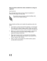 Preview for 2 page of Blomberg GEN 12400 User Manual