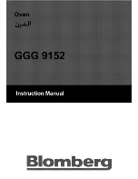 Предварительный просмотр 1 страницы Blomberg GGG9152 Instruction Manual