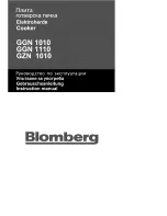 Предварительный просмотр 1 страницы Blomberg GGN 1010 Instruction Manual