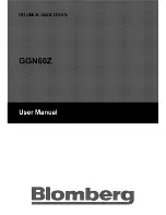 Preview for 1 page of Blomberg GGN60Z User Manual