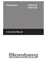 Preview for 1 page of Blomberg GSN 9121 Instruction Manual