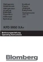 Blomberg KFD 9950 XA+ Operating Instructions Manual предпросмотр