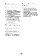Preview for 9 page of Blomberg KFD 9952 PXD Operating Instructions Manual