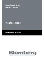 Предварительный просмотр 1 страницы Blomberg KGM 9550 Instruction Manual