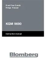 Preview for 1 page of Blomberg KGM 9550 Instruction Manual