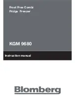 Preview for 1 page of Blomberg KGM 9680 Instruction Manual