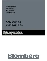 Предварительный просмотр 1 страницы Blomberg KND 9651 A Plus Operating Instructions Manual