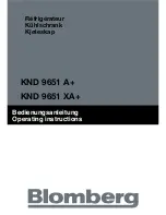 Предварительный просмотр 2 страницы Blomberg KND 9651 A Plus Operating Instructions Manual