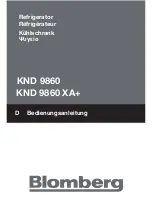 Предварительный просмотр 1 страницы Blomberg KND 9860 Instruction Manual