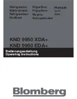 Blomberg KND 9950 EDA+ Operating Instructions Manual preview