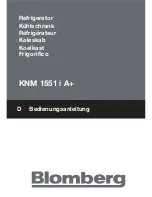 Предварительный просмотр 1 страницы Blomberg KNM 1551 i A+ User Manual