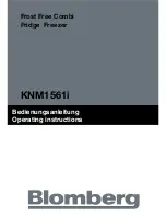 Предварительный просмотр 1 страницы Blomberg KNM1561i Operating Instructions Manual