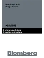 Blomberg KNM1561i Operating Instructions Manual preview