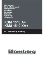 Предварительный просмотр 1 страницы Blomberg KSM 1510 Instruction Manual