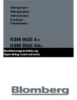 Blomberg KSM 9520 A+ Operating Instructions Manual preview