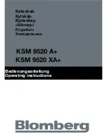 Предварительный просмотр 2 страницы Blomberg KSM 9520 A+ Operating Instructions Manual