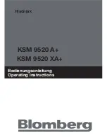 Предварительный просмотр 3 страницы Blomberg KSM 9520 A+ Operating Instructions Manual