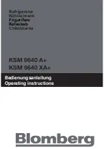 Blomberg KSM 9640 A Series Operating Instructions Manual preview