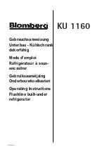 Blomberg KU 1160 Operating Instructions Manual предпросмотр