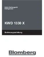 Предварительный просмотр 1 страницы Blomberg KWD 1330 X Manual