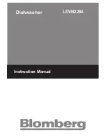 Preview for 1 page of Blomberg LDVN2284 Instruction Manual