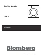 Preview for 1 page of Blomberg LWI842 User Manual