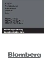 Предварительный просмотр 88 страницы Blomberg MDND 1880 Operating Instructions Manual