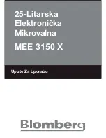 Preview for 85 page of Blomberg MEE 3150 X Owner'S Instruction Manual