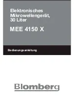 Предварительный просмотр 15 страницы Blomberg MEE 4150 X Owner'S Instruction Manual