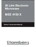 Предварительный просмотр 29 страницы Blomberg MEE 4150 X Owner'S Instruction Manual