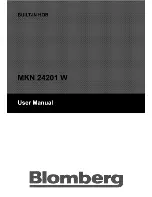 Blomberg MKN 24201 W User Manual preview