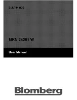 Preview for 1 page of Blomberg MKN-24201 W User Manual