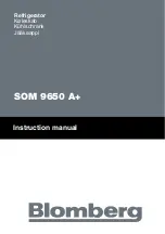 Preview for 1 page of Blomberg SOM 9650 A+ Instruction Manual