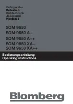 Предварительный просмотр 1 страницы Blomberg SOM 9650 Operating Instructions Manual