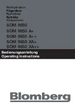 Предварительный просмотр 2 страницы Blomberg SOM 9650 Operating Instructions Manual