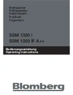 Preview for 1 page of Blomberg SSM 1350 i Operating Instructions Manual