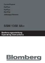 Предварительный просмотр 1 страницы Blomberg SSM 1350 XA+ Operating Instructions Manual