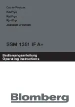 Blomberg SSM 1351 IF A+ Operating Instructions Manual предпросмотр