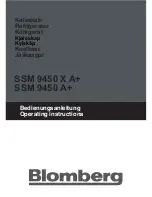 Blomberg SSM 9450 A+ Operating Instructions Manual preview