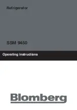 Предварительный просмотр 1 страницы Blomberg SSM 9450 Operating Instructions Manual