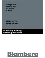 Предварительный просмотр 1 страницы Blomberg SSM 9550 A+ Operating Instructions Manual