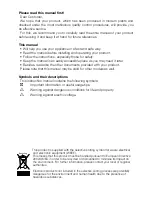 Предварительный просмотр 2 страницы Blomberg SSM 9550 A+ Operating Instructions Manual