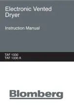 Предварительный просмотр 1 страницы Blomberg TAF 1330 Instruction Manual